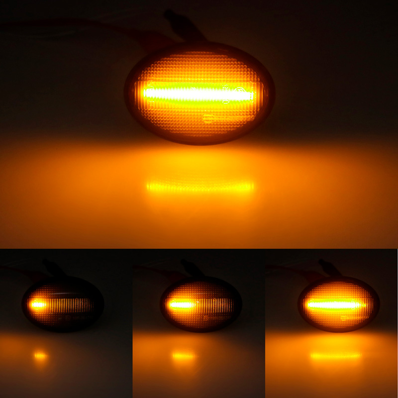 Set LED Zijknipperlichten  Mini R55 Clubman / R56 / R57 Cabrio / R58 Coupe / R59 Roadster - Rookgrijs- incl. Dynamic Running Light
