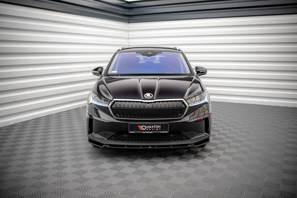 Voorspoiler V.2 Skoda Enyaq IV Maxton Glans Zwart