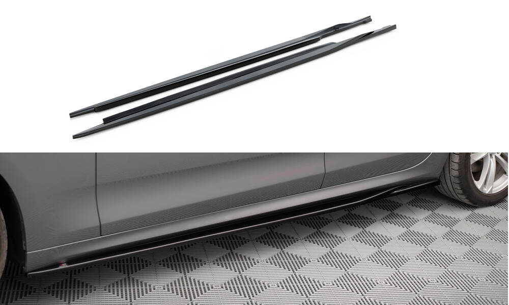 Zijskirts BMW 5 GT M Pakket F07 Maxton Glans Zwart