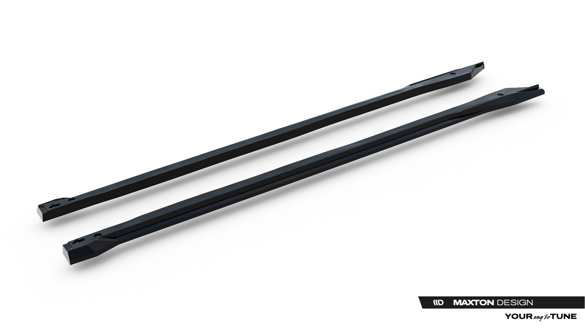 Zijskirts Lexus IS 500 Mk3 Facelift 2 (XE30) Maxton Glans Zwart