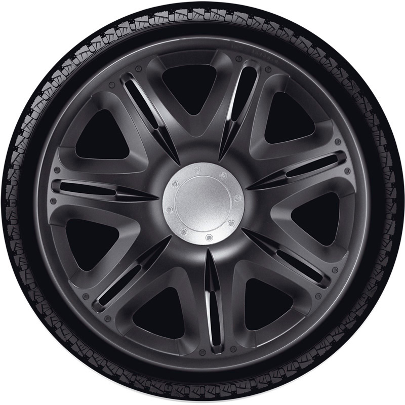 4-Delige J-Tec Wieldoppenset Nascar 15-inch zwart