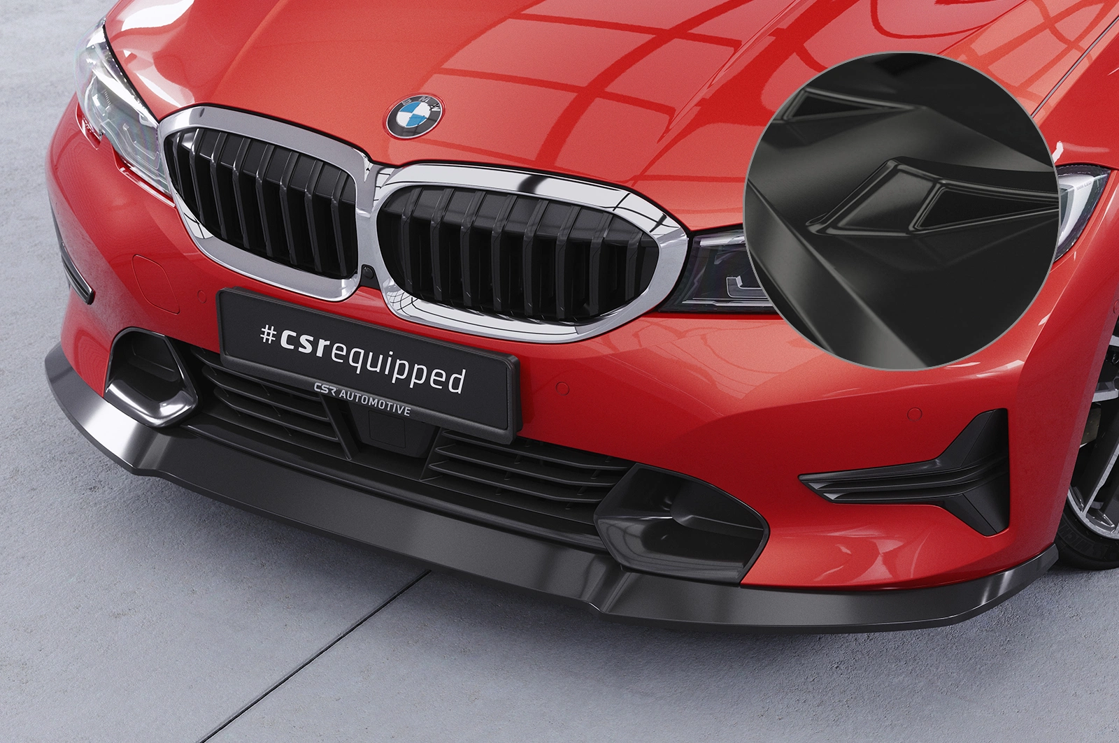 Voorspoiler BMW 3er (G20/G21) Limousine en Touring Glans Zwart – CSR Automotive