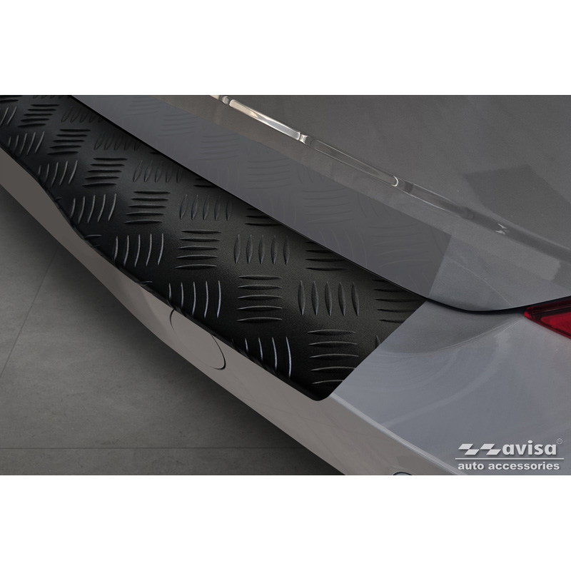 Matzwart Aluminium Achterbumperprotector  Ford Tourneo Custom II (V710) 2023- 'Riffled Plate'