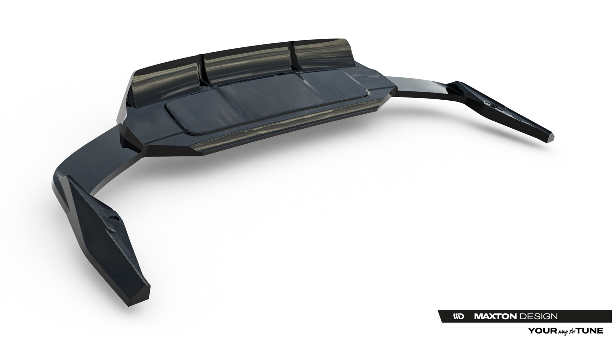 Diffuser Audi SQ7 19-23 Maxton Glanzend Zwart