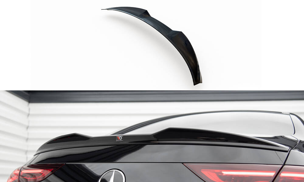 Spoiler Mercedes Benz CLA Coupe C118 Maxton Glans Zwart