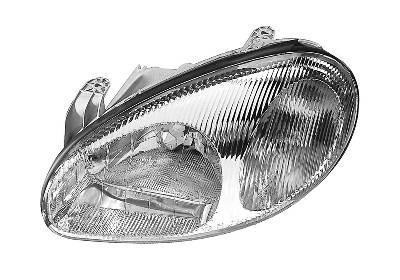 koplamp, H4, chroom, elektr verstelb, rechts Daewoo Lanos, 1997-