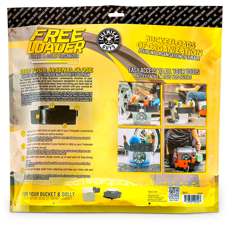 Chemical Guys Freeloader Bucket & Dolly Organizer - Zwart