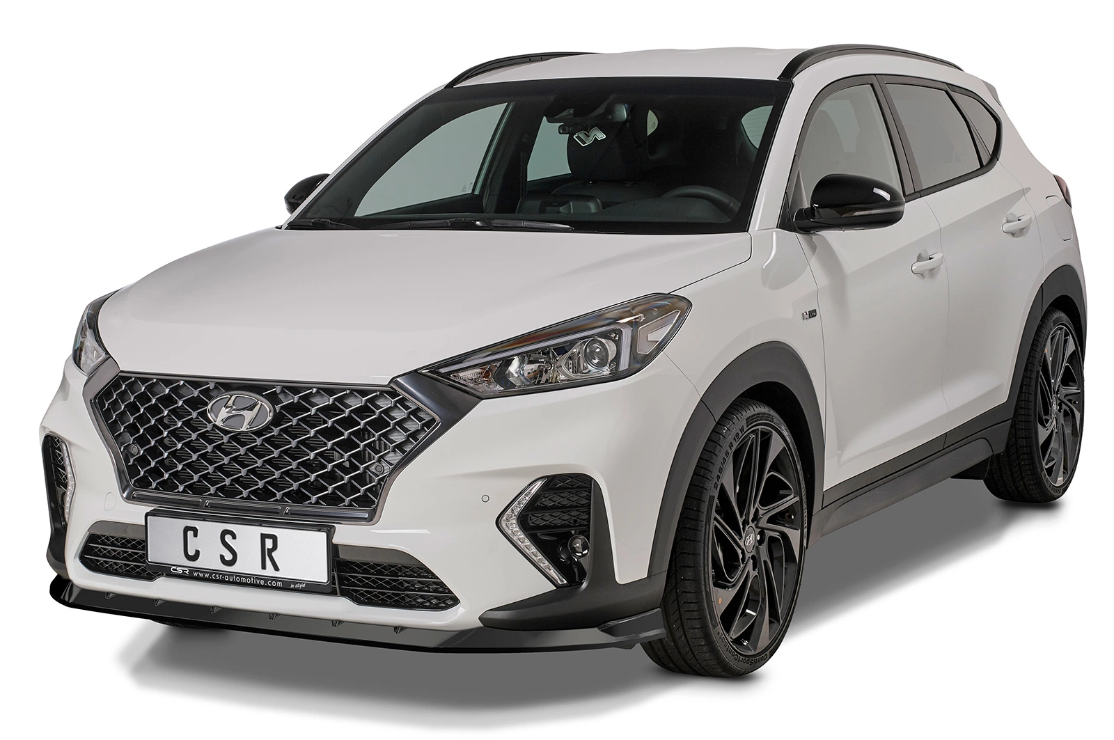 Voorspoiler Hyundai Tucson (TLE) N-Line 2019–2020 – CSR Automotive – Glans Zwart