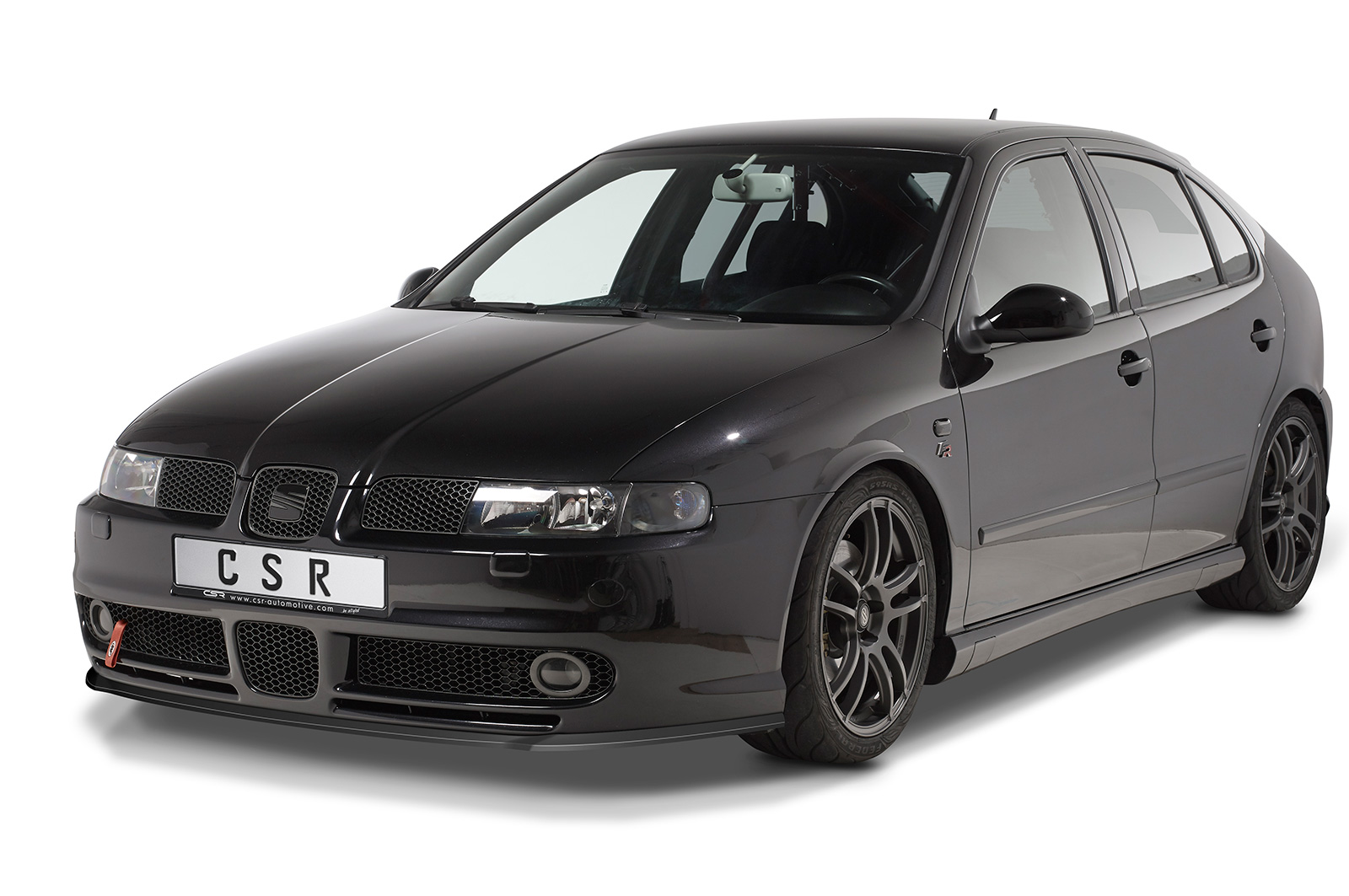 Voorspoiler Seat Leon 1 (1M) Cupra/Sport/FR CSR glans Zwart