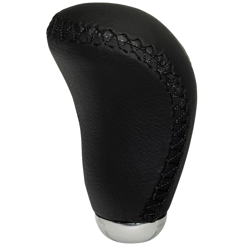 Pookknop M-8 zwart Leer