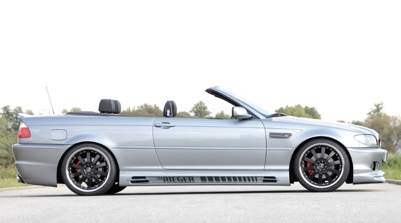 Zijskirts BMW E46 alle modellen ook M3 met 2 schacht en 2 uitsne