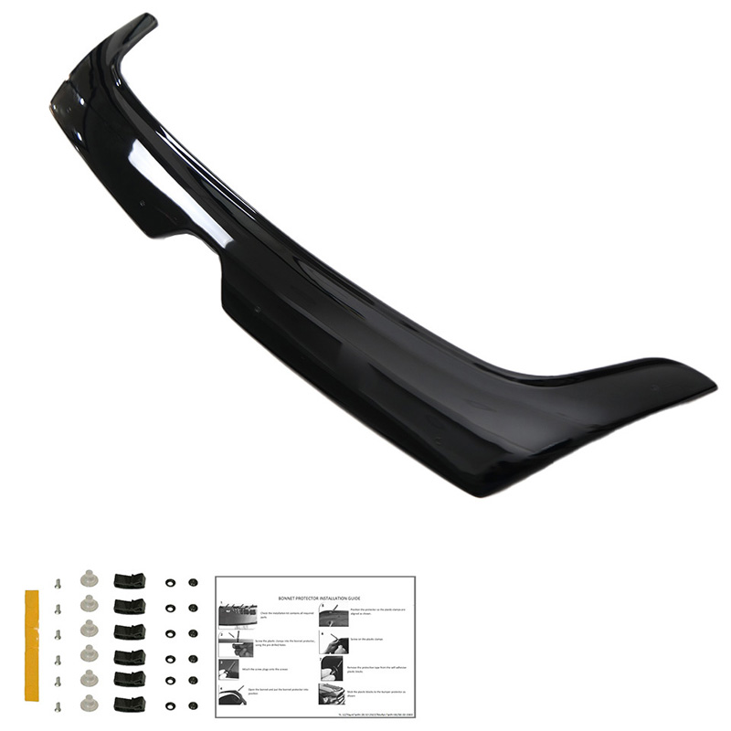 Motorkapbeschermer (steenslagcover)  Renault Master 3e Gen. Facelift 2014-2018 - Glanzend zwart