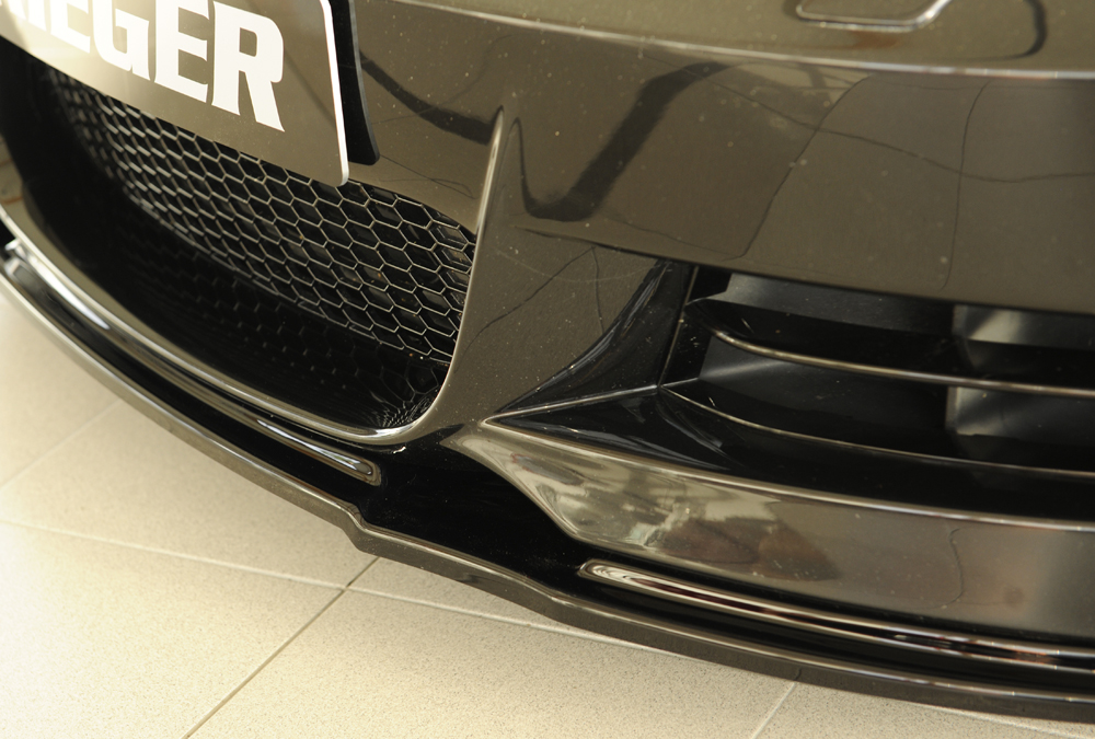 Voorspoiler BMW 1Serie E82/E88 2007-.. Zwart Glans Rieger