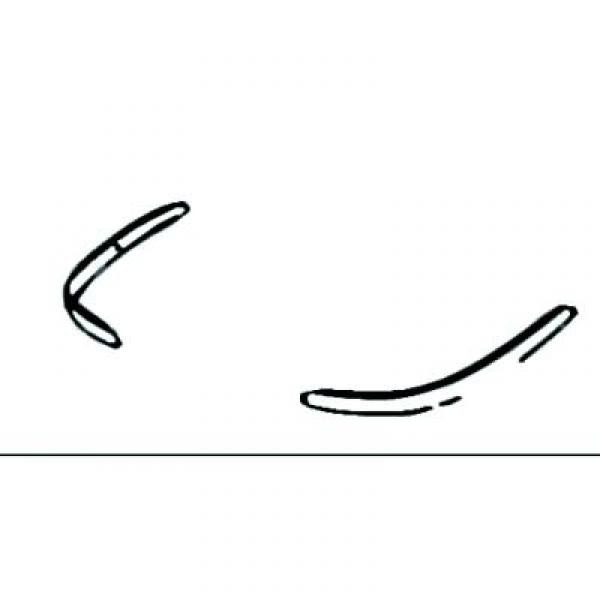 AchterBumper lijst links CIVIC 95-99 SEDAN