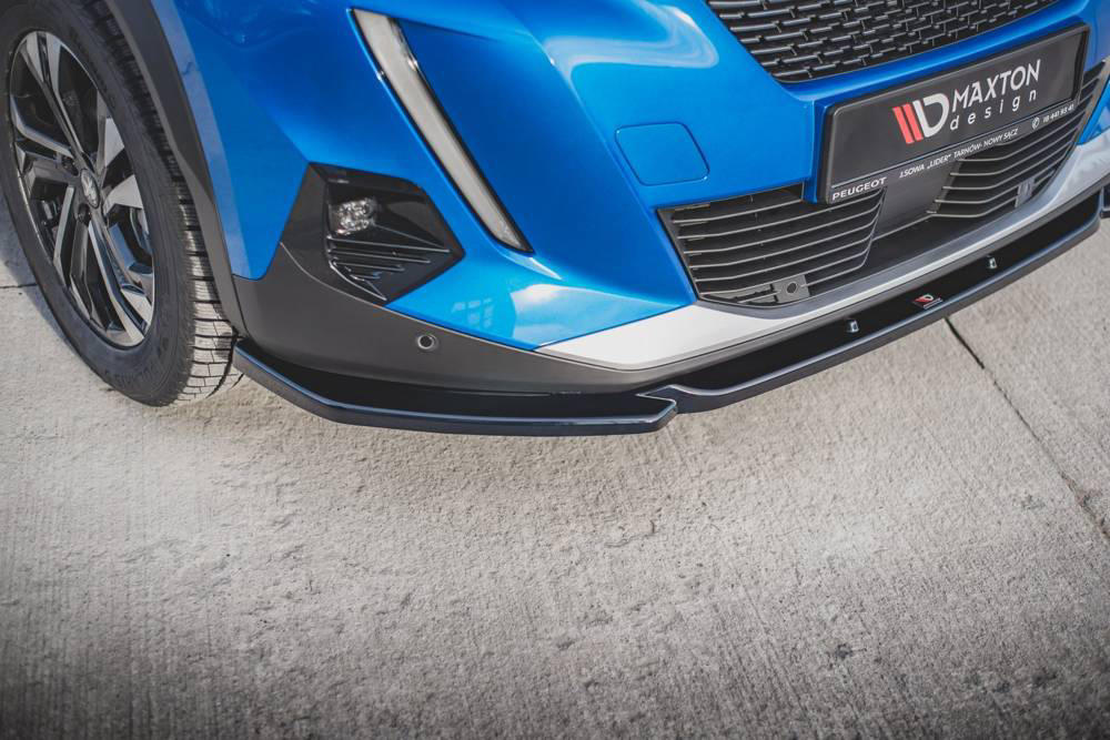 Voorspoiler  Peugeot 2008 MK2 19-.. Glans Zwart v.2