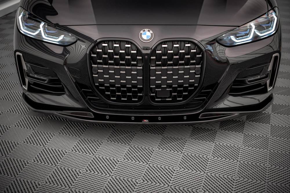 Voorspoiler V.1 BMW 4-Serie G22 G23 M-Pakket Maxton Glans Zwart