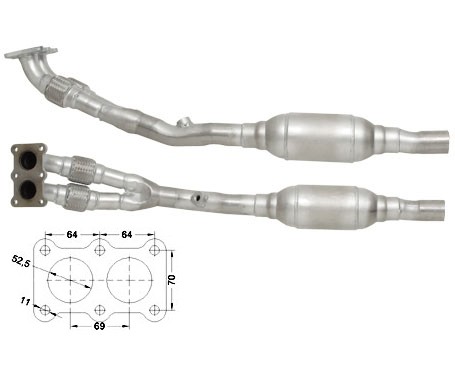 VW GOLF IV 1.8i 20V 1781 cc 92 Kw / 125 cv AGN Magnaflow CAT Bou