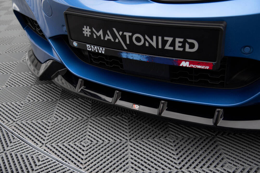 Voorspoiler V.1 BMW 3 Serie M Pakket GT F34 FL Maxton Glans Zwart