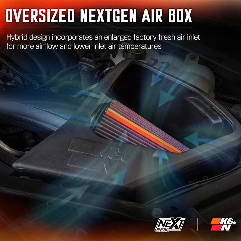 K&N NextGen Cold Air intake  Cadillac/Chevrolet /GMC 5.3L/6.2L V8 2019- (50-3110)