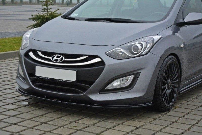 Voorspoiler Hyundai i30 mk.2 Glanzend Zwart