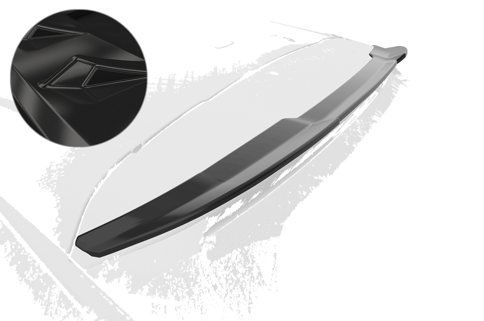Spoiler Hyundai I20 (BC3) CSR glans Zwart