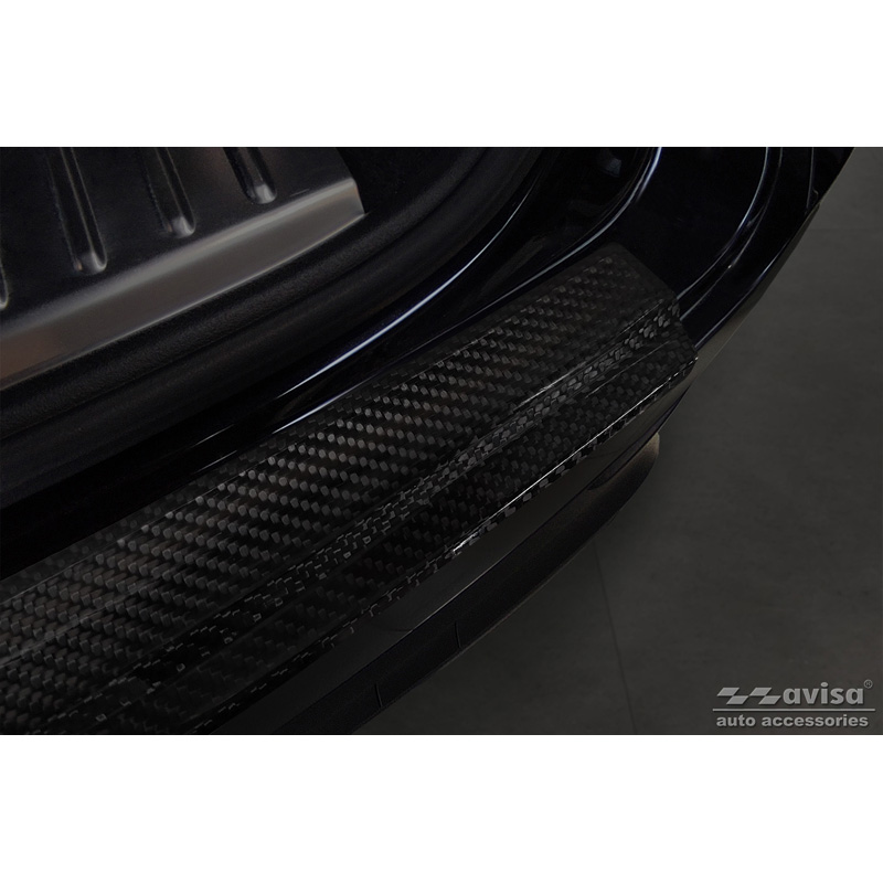 Echt 3D Carbon Achterbumperprotector  Porsche Cayenne III 2017- 'Ribs'
