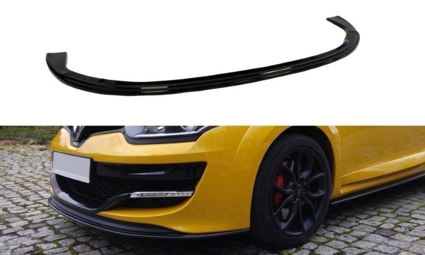 Voorspoiler Renault Megane 3 RS Maxton Design glans zwart V.1
