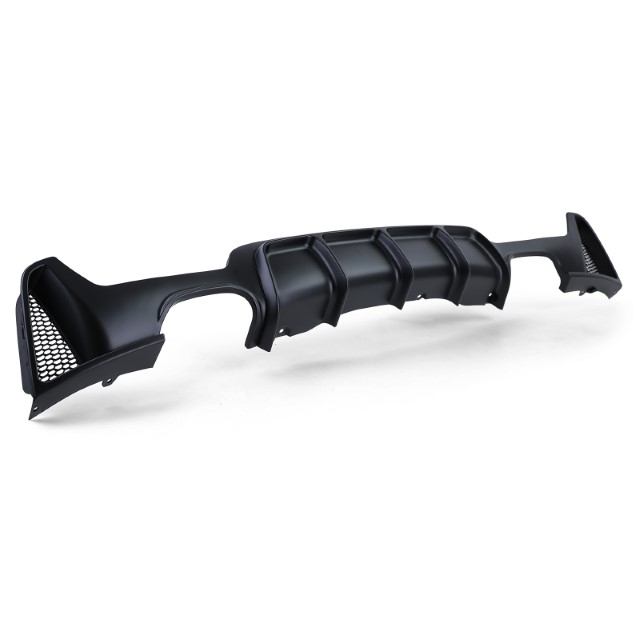 Diffusor BMW 4-serie F32 / F36 2013- Mat Zwart Look M-Pakket Duplex M4
