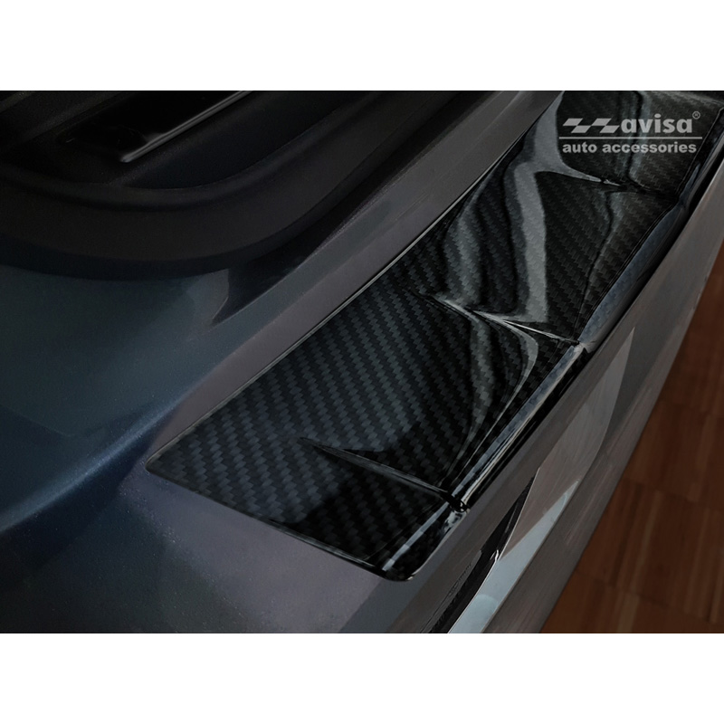 Echt 3D Carbon Achterbumperprotector  Volvo XC60 II 2017-2021- & FL 2021- incl. R-Design