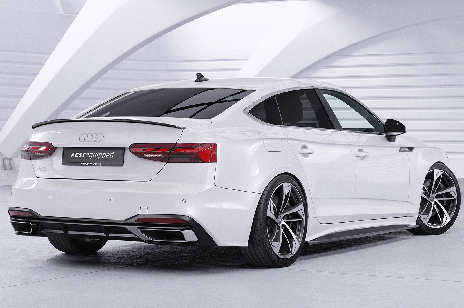 Achterspoiler Audi A5 (F5) Sportback Glans Zwart van CSR Automotive (2016-)