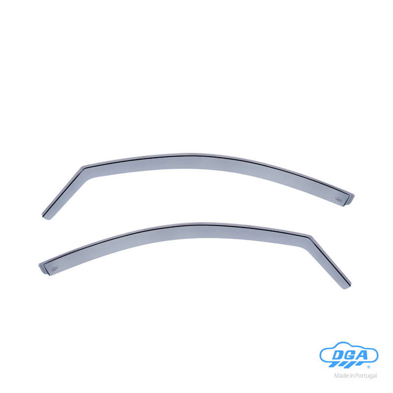 DGA Zijwindschermen  Peugeot 206 HB 3-deurs 1998-2008 & 206+ 2009-2013 (2-delig)