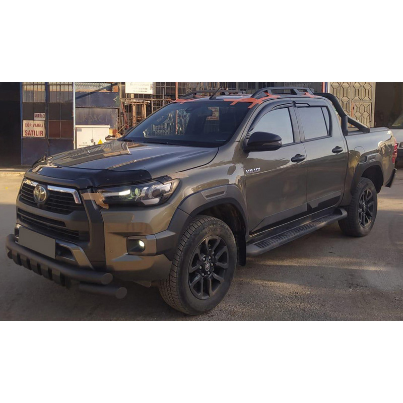 Deurpanelen  Toyota Hilux 8e Gen. 2015- - Versie 2 - Matzwart
