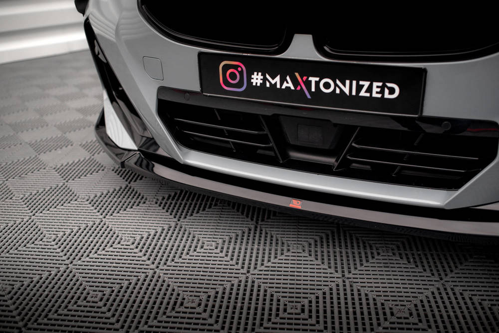 Voorspoiler V.3 BMW 2 Serie G42 Coupe M Pakket & M240i Maxton Glans Zwart