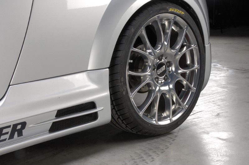 Zijskirts Audi TT met 2 schacht en 2 uitsnedes Rieger