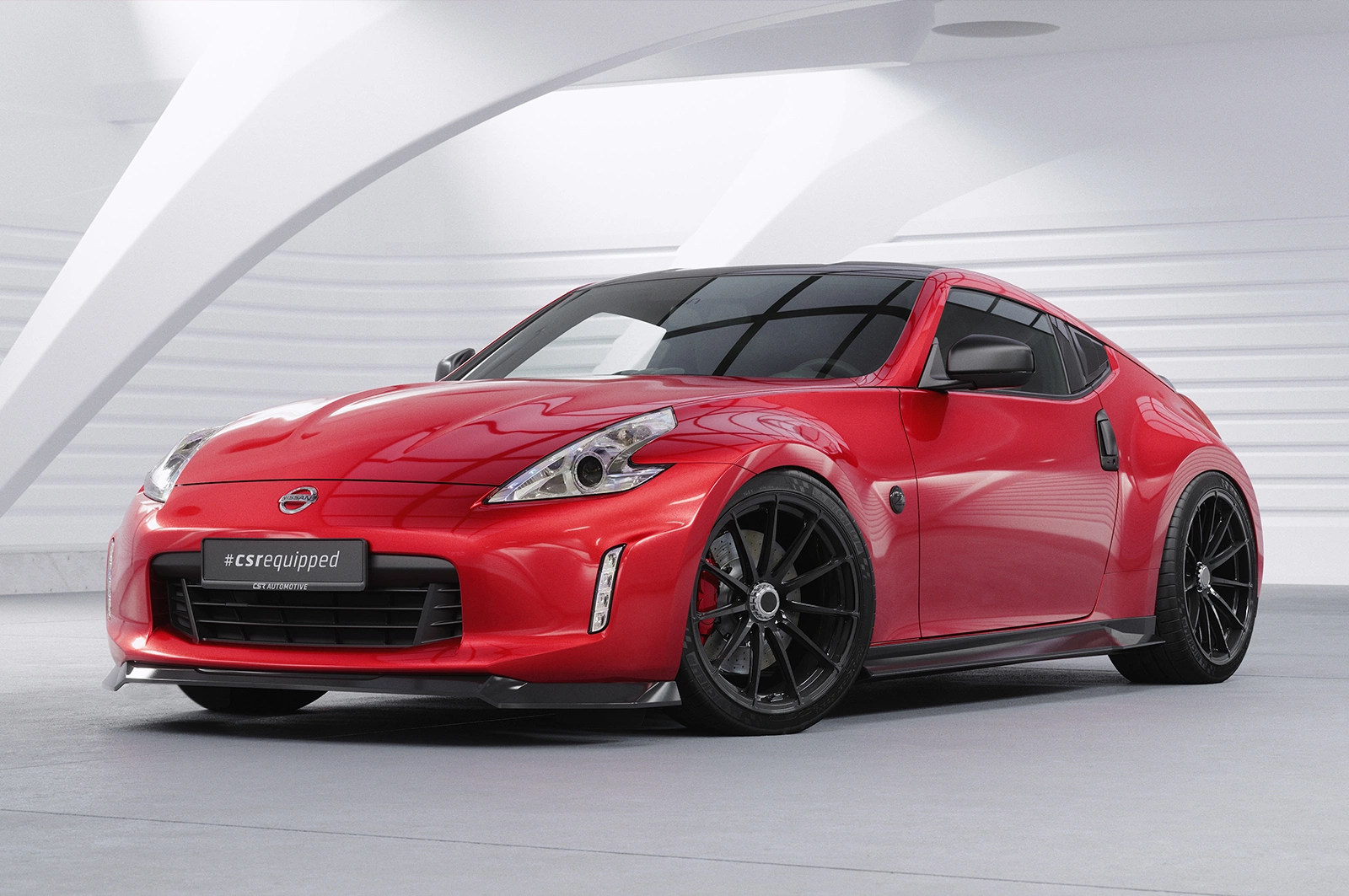 Voorspoiler Nissan 370Z (Z34) Glans Zwart – CSR Design