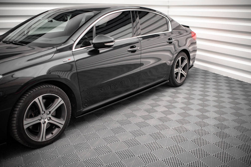 Zijskirts Peugeot 508 GT MK1 FL Maxton Glans Zwart