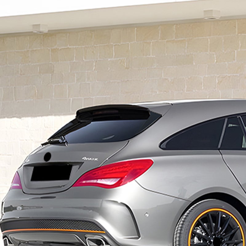 Dakspoiler (Spoiler Cap)  Mercedes CLA X117 Shooting Brake 2015-2019 (ABS Glanzend zwart)