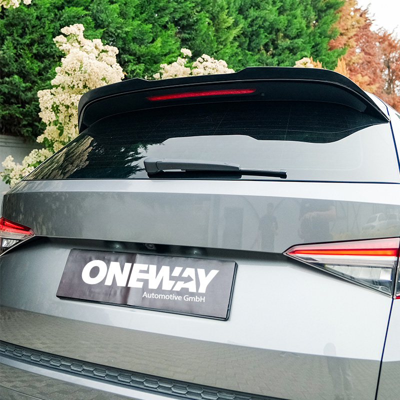 Oneway Dakspoiler (Cap)  Skoda Kodiaq I (NS7) Facelift 2021-2024 incl. Sportline/RS - Glanzend zwart