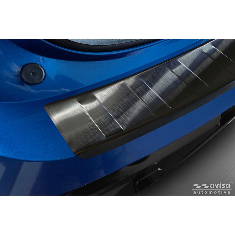 Zwart RVS Achterbumperprotector  Renault Rafale 2023- 'Ribs'