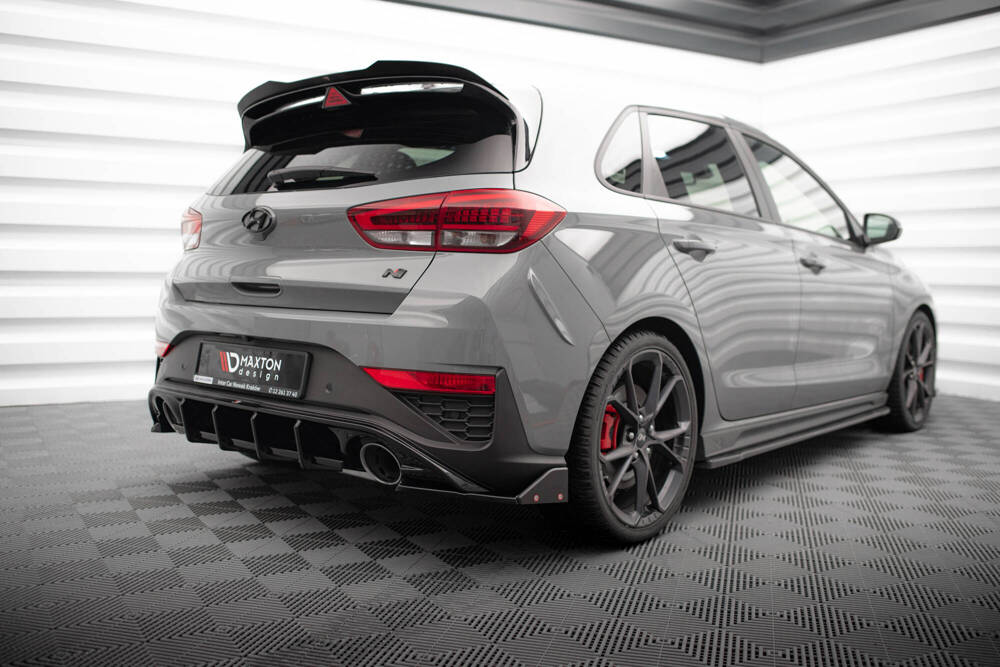 Side Splitters Hyundai I30 N Hatchback Mk3 Facelift Glans Zwart + flaps