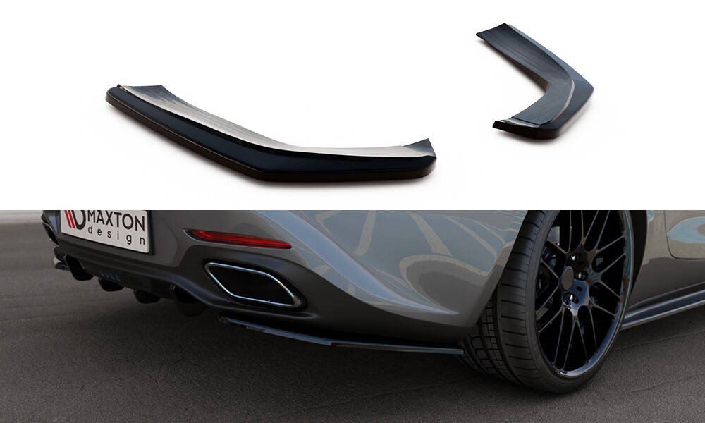 Achter Zij Splitters Mercedes AMG GT / GT S C190 Glans Zwart