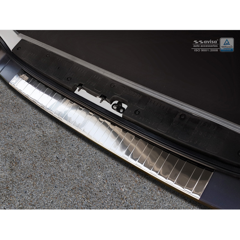 RVS Chroom Achterbumperprotector  Volkswagen Crafter & MAN TGE 2017- 'Ribs'