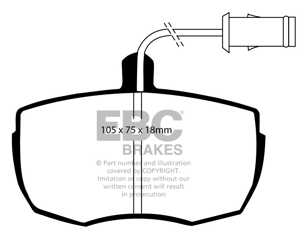EBC Brakes IVECO BEDRIJFSWAGEN Daily (82-90) 32.9 82-86 Remblokk
