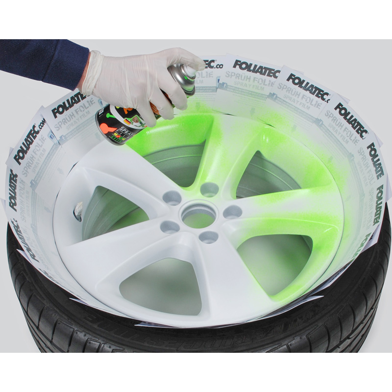 Foliatec Spray Film (Spuitfolie) NEON 4-delige Set - groen 2x400ml + basislaag 2x400ml