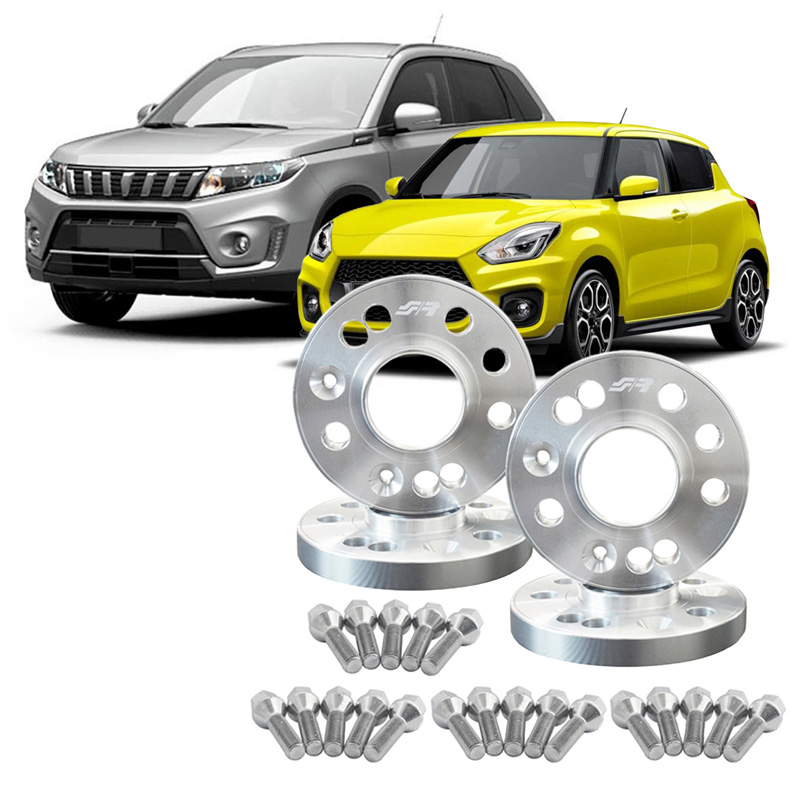 Simoni Racing Aluminium Spoorverbreder Set - 2x16mm(VA) - 2x20mm(AA) (Naaf 60,1mm) inclusief wielbouten -  Suzuki diversen