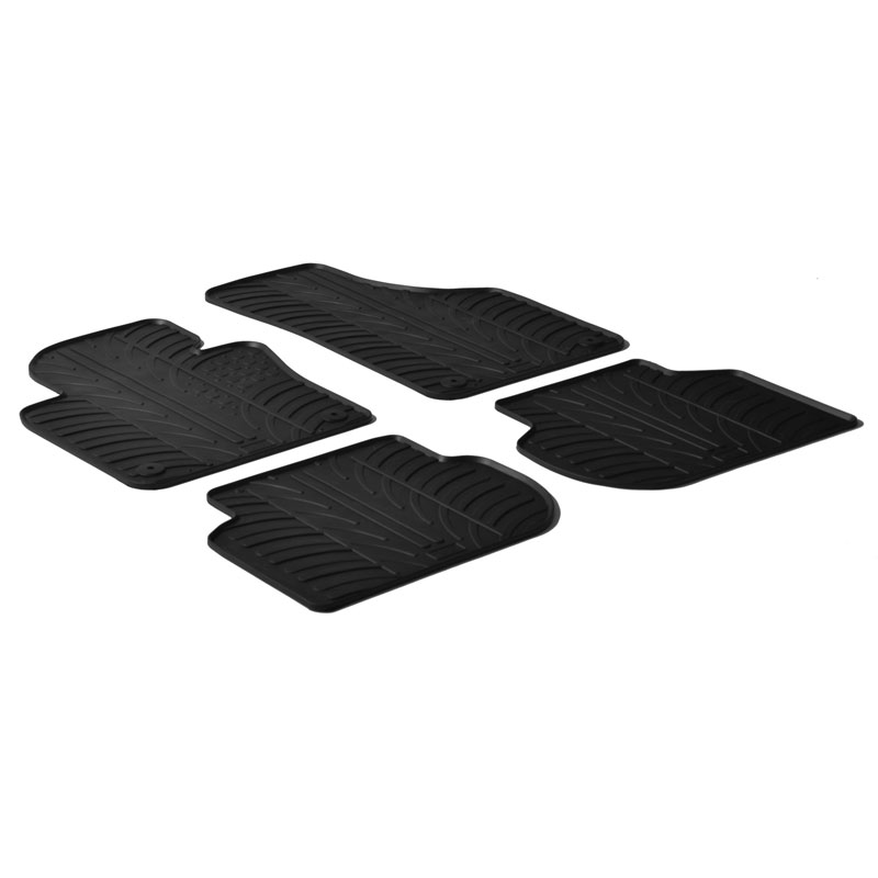 Rubbermatten  Volkswagen Jetta 2011- (T profiel 4-delig + montageclips)