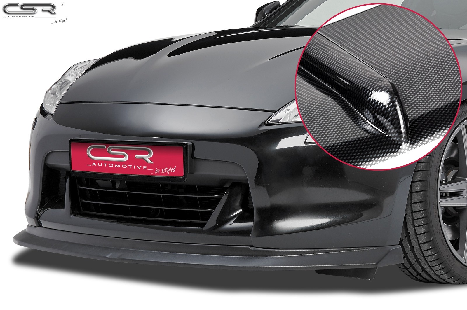 Cupspoilerlip carbon-look Nissan 370Z Z34 CSL166-C