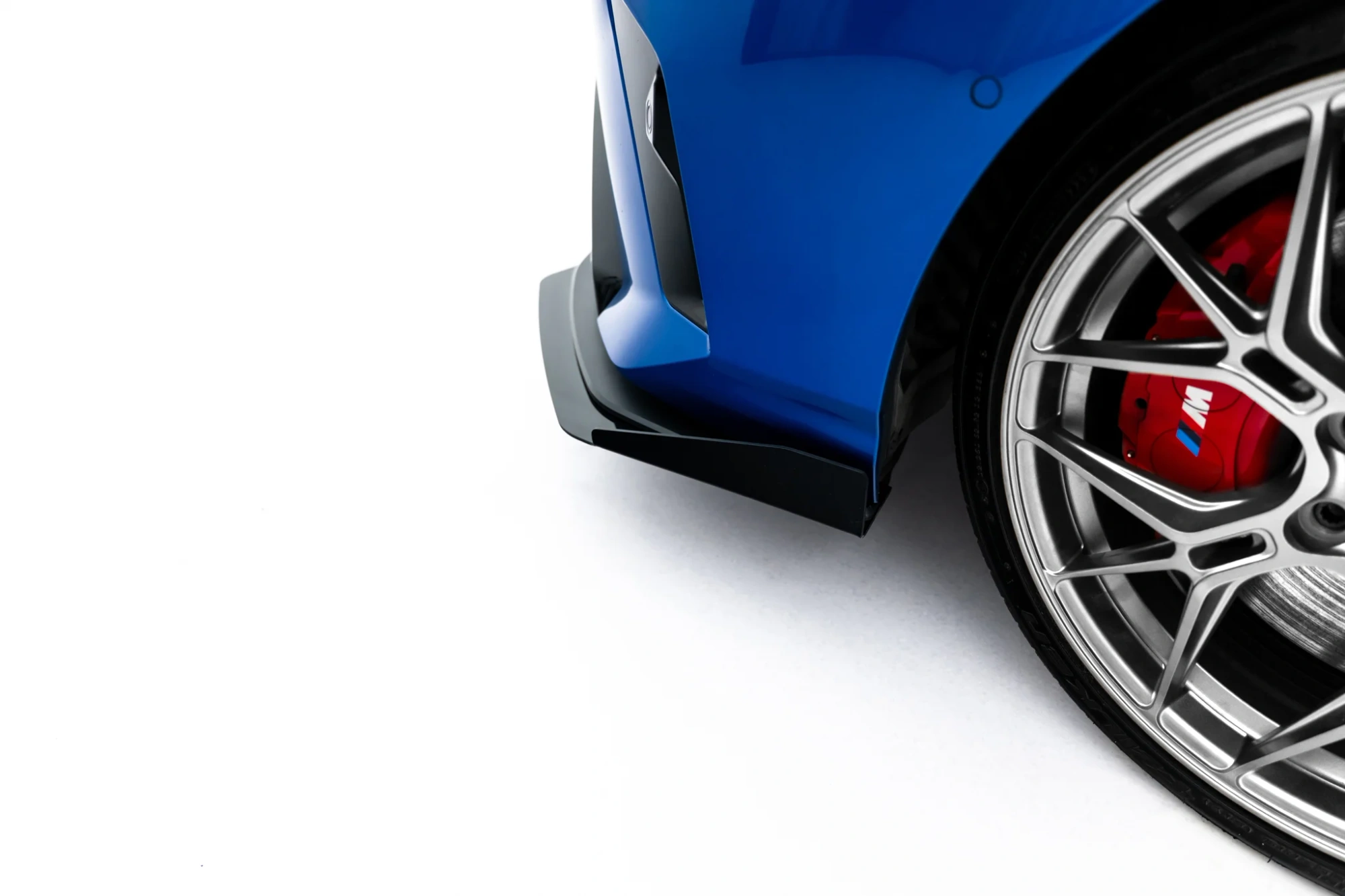 Street Pro Voorspoiler + Flaps BMW 1 M-Pack F70 / BMW 2M-PACK F74 Maxton Glanzend zwart