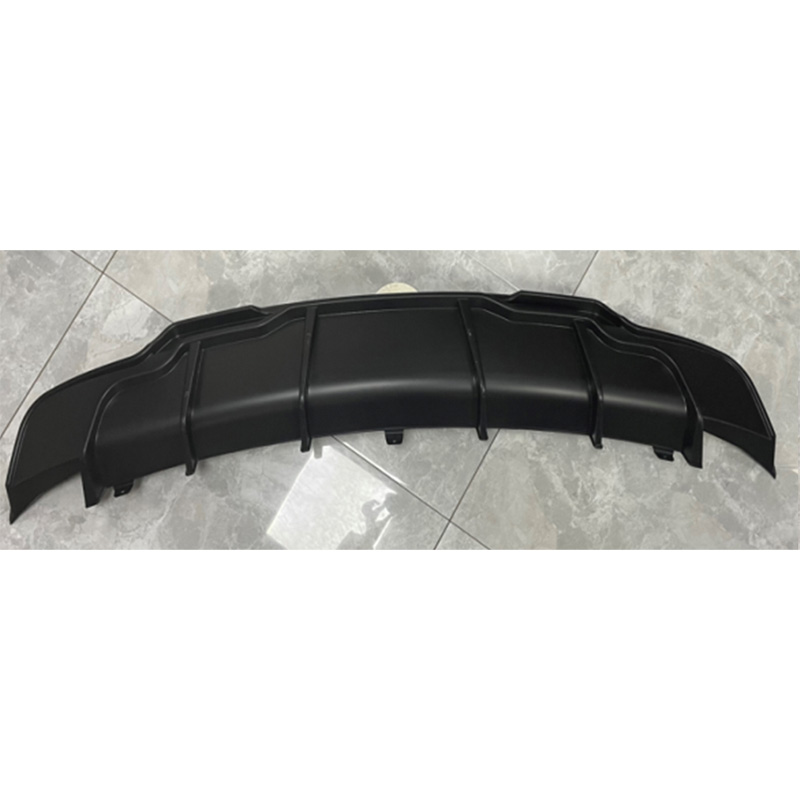 Achterbumperskirt (Diffuser)  Tesla Model 3 2017- 'Aero' (Glanzend Zwart ABS)