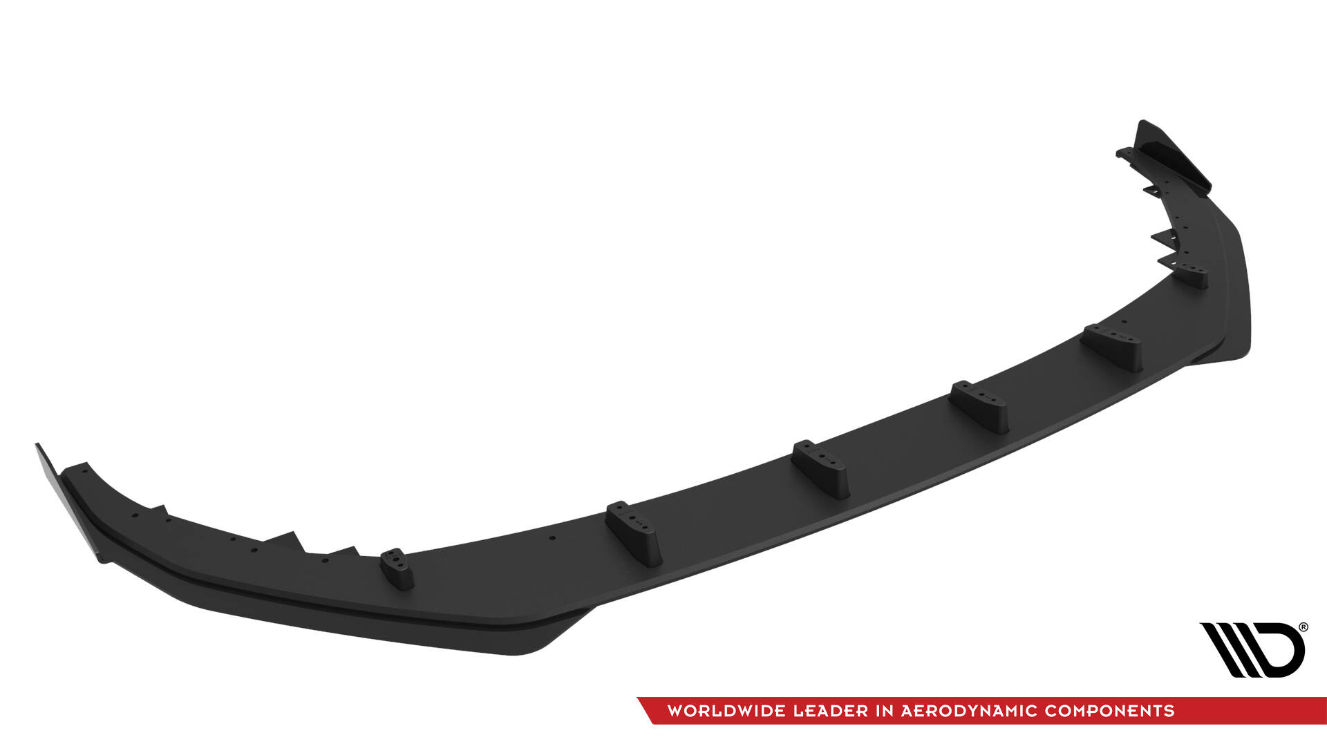 Street Pro Voorspoiler V.1 + Flaps Audi S3 / A3 S-line 8Y Facelift Maxton Glanzend zwart